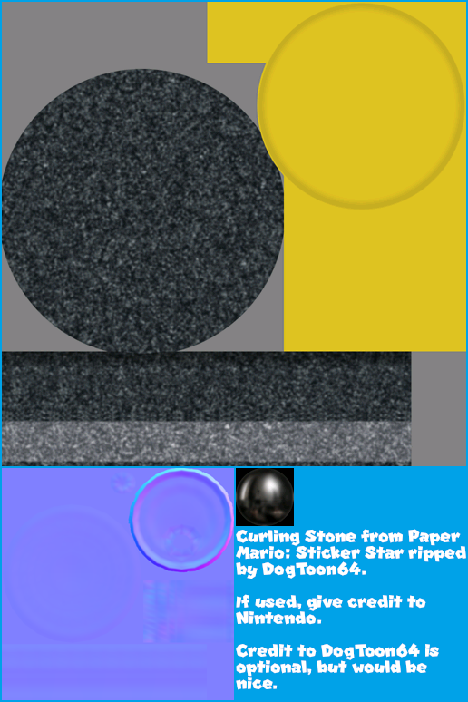 Paper Mario: Sticker Star - Curling Stone
