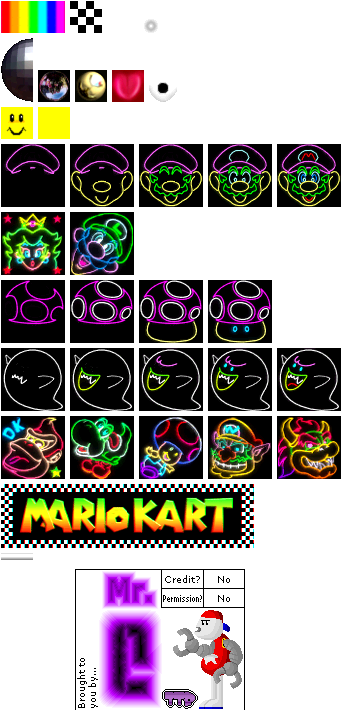 Nintendo 64 Mario Kart 64 Rainbow Road The Textures Resource