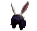 Bunny Headband with Purple Hair