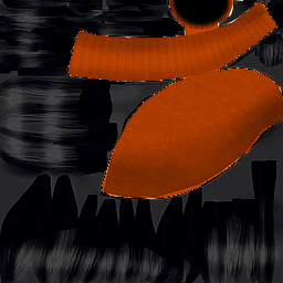 PC Computer Roblox Orange Beanie With Black Hair The Textures   11925 