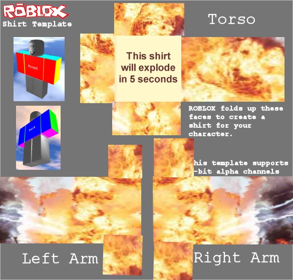 Pc Computer Roblox Explosion Shirt The Textures Resource - roblox explosion image