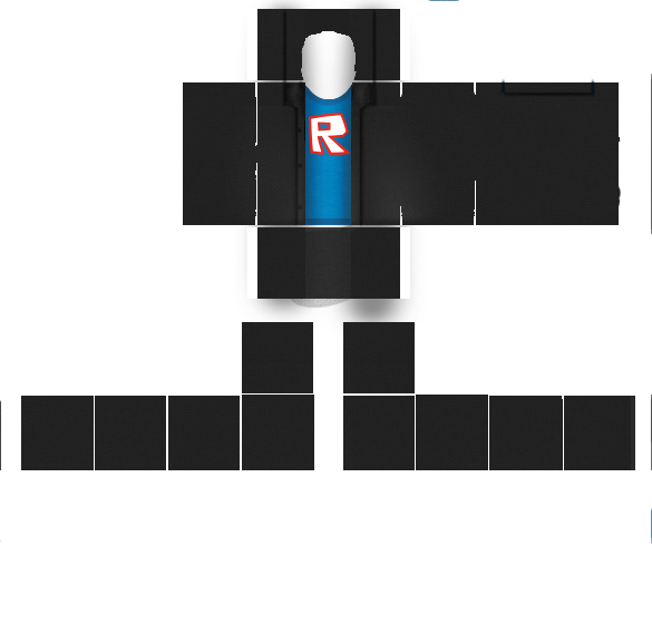 The Textures Resource Full Texture View Roblox Black Jacket With Blue Shirt - black jacket roblox