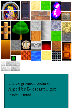 Nintendo 64 - Super Mario 64 - Castle Grounds - The Textures Resource