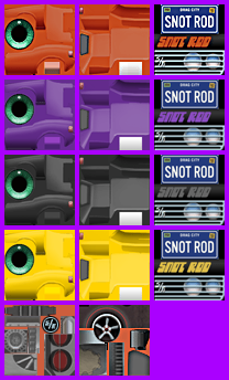 PSP - Cars - Snot Rod - The Textures Resource