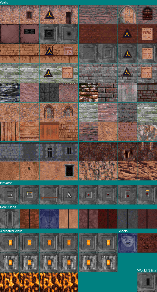 Rise of the Triad: Dark War (Prototypes) - Walls (June 1994 Proto)